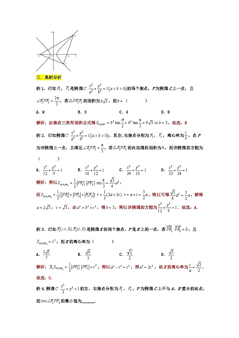 高二上学期数学核心专题5.有心圆锥曲线的焦点三角形第3页