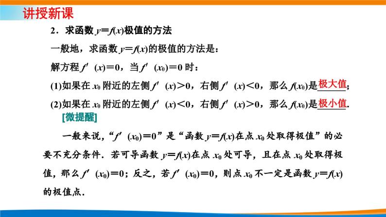 人教A版（2019）选修二 第五章一元函数的导数及其应用 5.3.2  函数的极值与最大（小）值  第一课时  函数的极值-课件+课时跟踪检测（含详细解析）06