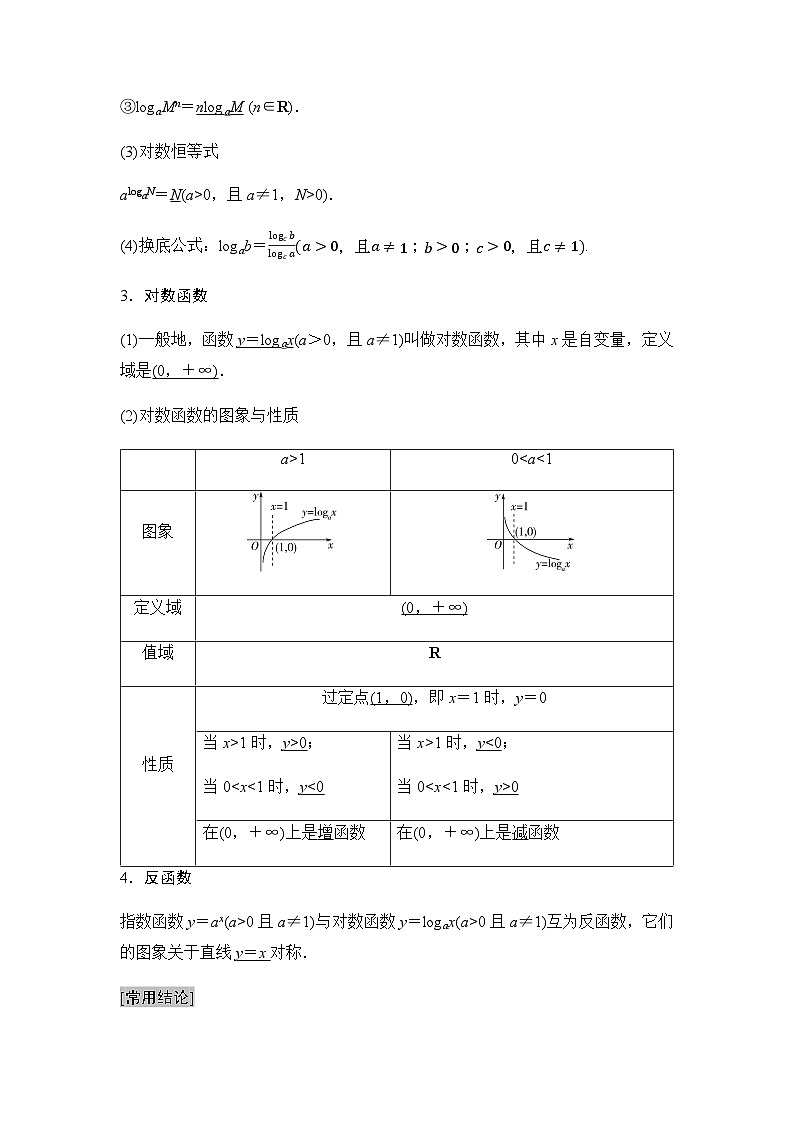 高考数学一轮复习第2章第7课时对数与对数函数学案第2页