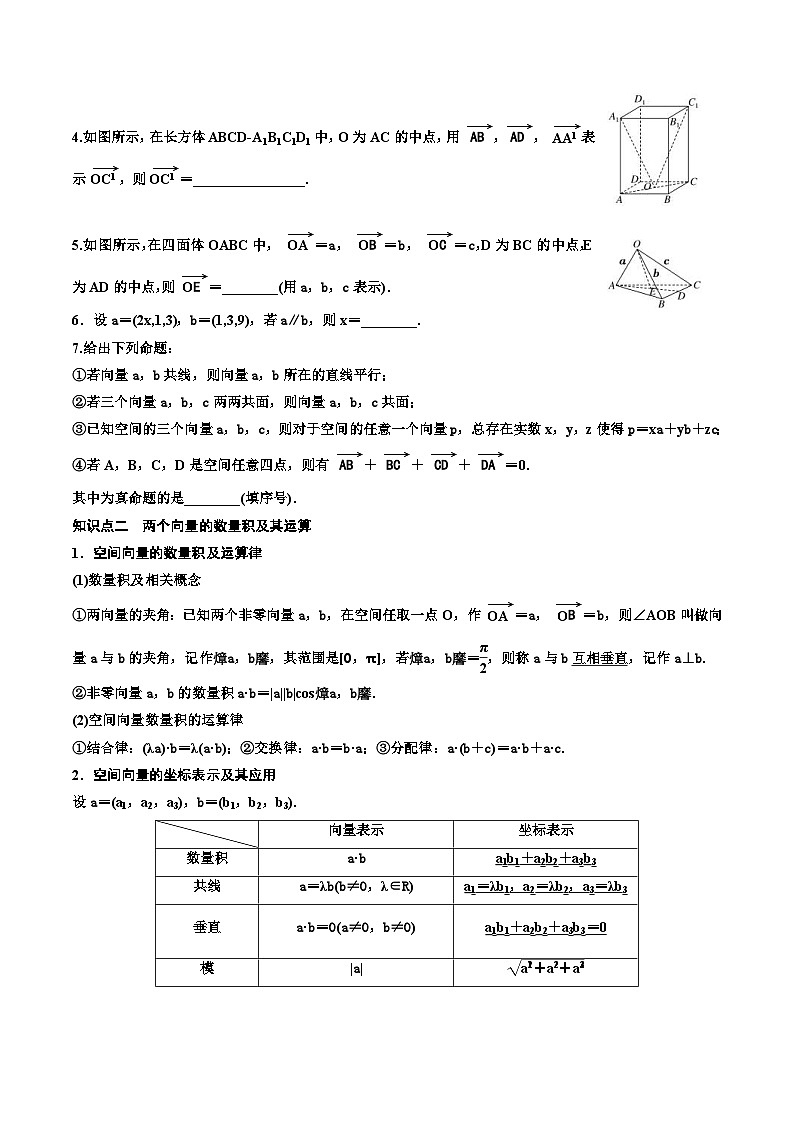 2023-2024年新高考数学一轮复习培优教案7.5《空间向量及其应用》 (2份打包，原卷版+教师版)02