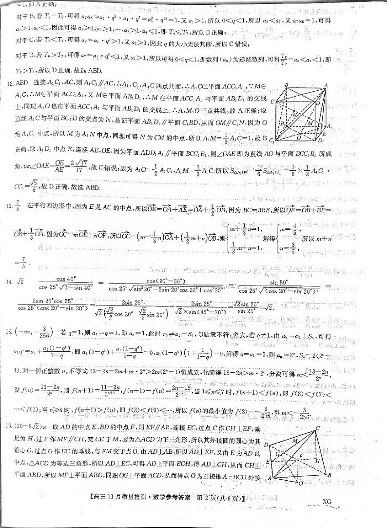 2024届河北九师联盟答案第2页