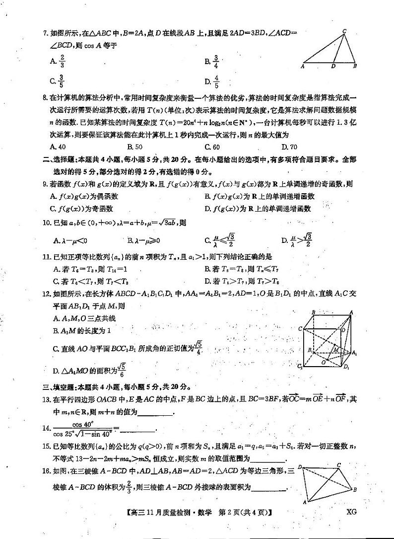 2024届河北九师联盟原卷第2页