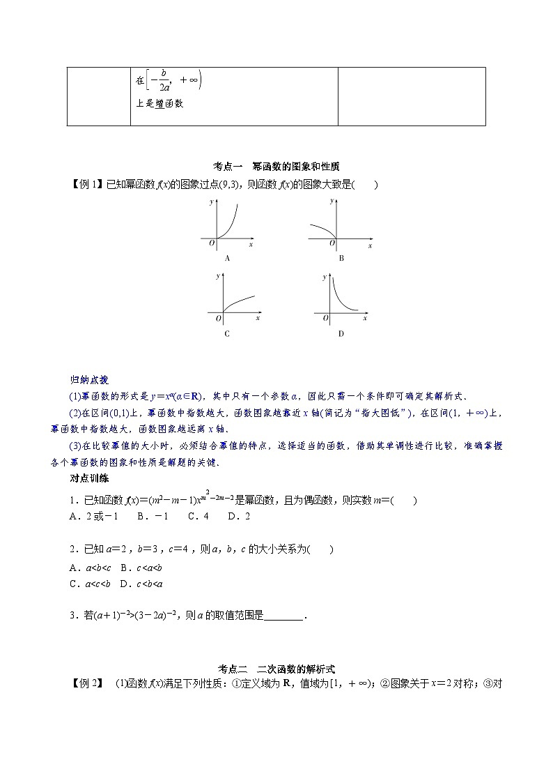 【学考复习】2024年高中数学学业水平考试（江苏专用）04第四章 幂函数与二次函数、指数与指数函数、对数与对数函数-讲义02