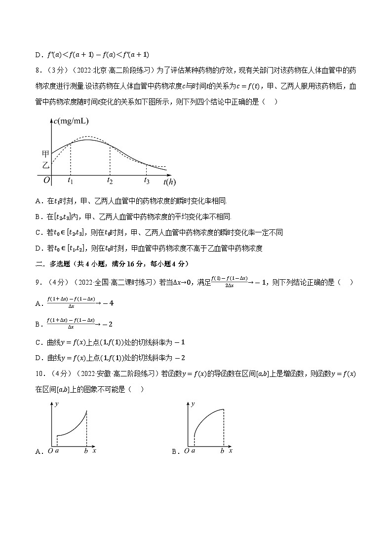人教A版（2019）选修二 第五章一元函数的导数及其应用 专题5.1 导数的概念及其意义03