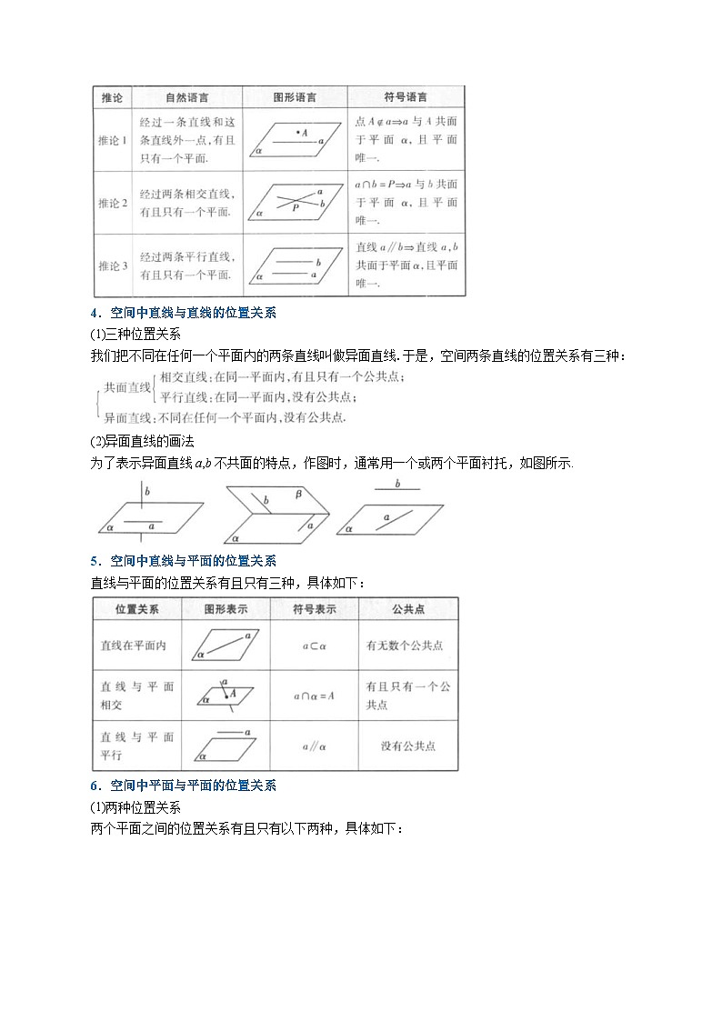 人教A版高中数学(必修第二册)同步培优讲义专题8.7 空间点、直线、平面之间的位置关系（重难点题型精讲）（2份打包，原卷版+教师版）03