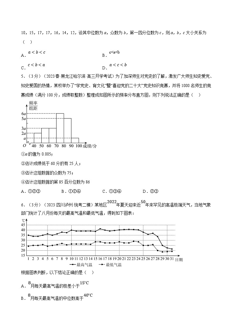 人教A版高中数学(必修第二册)同步培优讲义专题9.4 用样本估计总体（重难点题型检测）（2份打包，原卷版+教师版）02