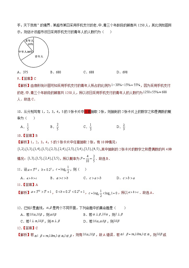 江苏省2024年普通高中学业水平合格性考试数学仿真模拟卷0303