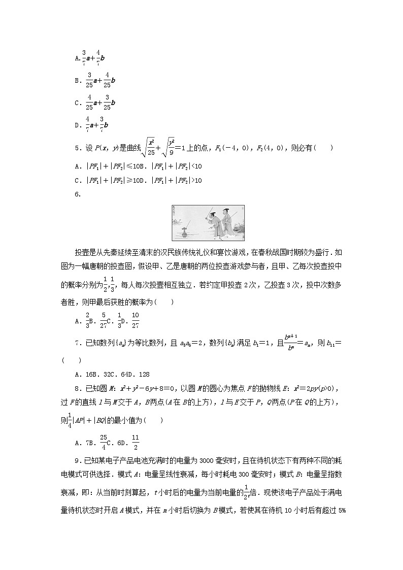 统考版2024届高考数学二轮专项分层特训卷五仿真模拟专练四理（附解析）第2页