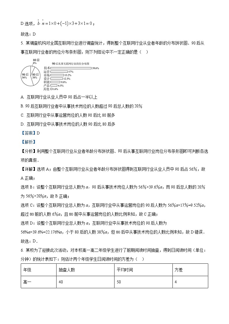 四川省绵阳市三台中学2023-2024学年高二上学期期中考试数学模拟试题（一）（Word版附解析）03
