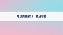 适用于新高考新教材2024版高考数学二轮复习考点突破练11直线与圆课件