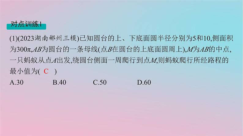 适用于新高考新教材2024版高考数学二轮复习上篇六大核心专题主攻专题3立体几何高考小题突破4空间几何体的结构表面积与体积课件第6页