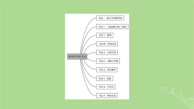 新教材适用2024版高考数学二轮总复习第3篇方法技巧引领必考小题练透第3讲创新情境与数学文化课件第5页