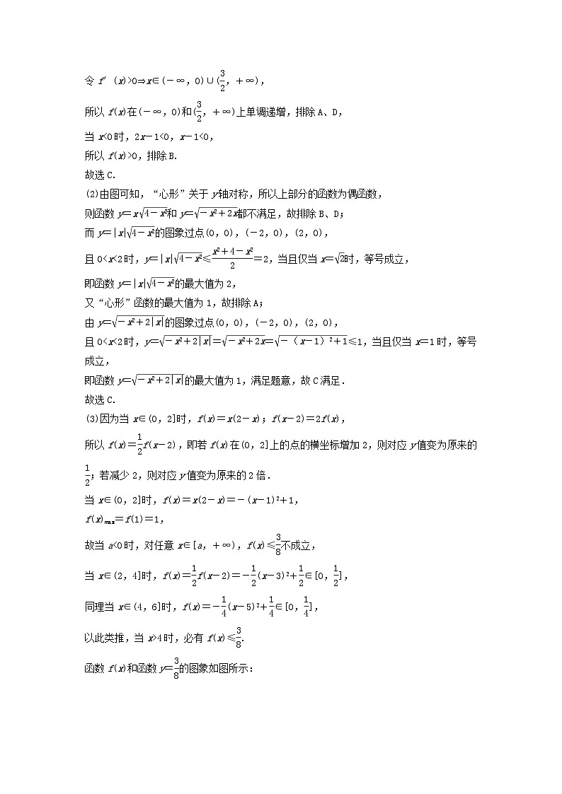 2024届高考数学二轮专题复习与测试第一部分专题六函数与导数微专题1函数的图象与性质小题考法3函数的图象及应用02
