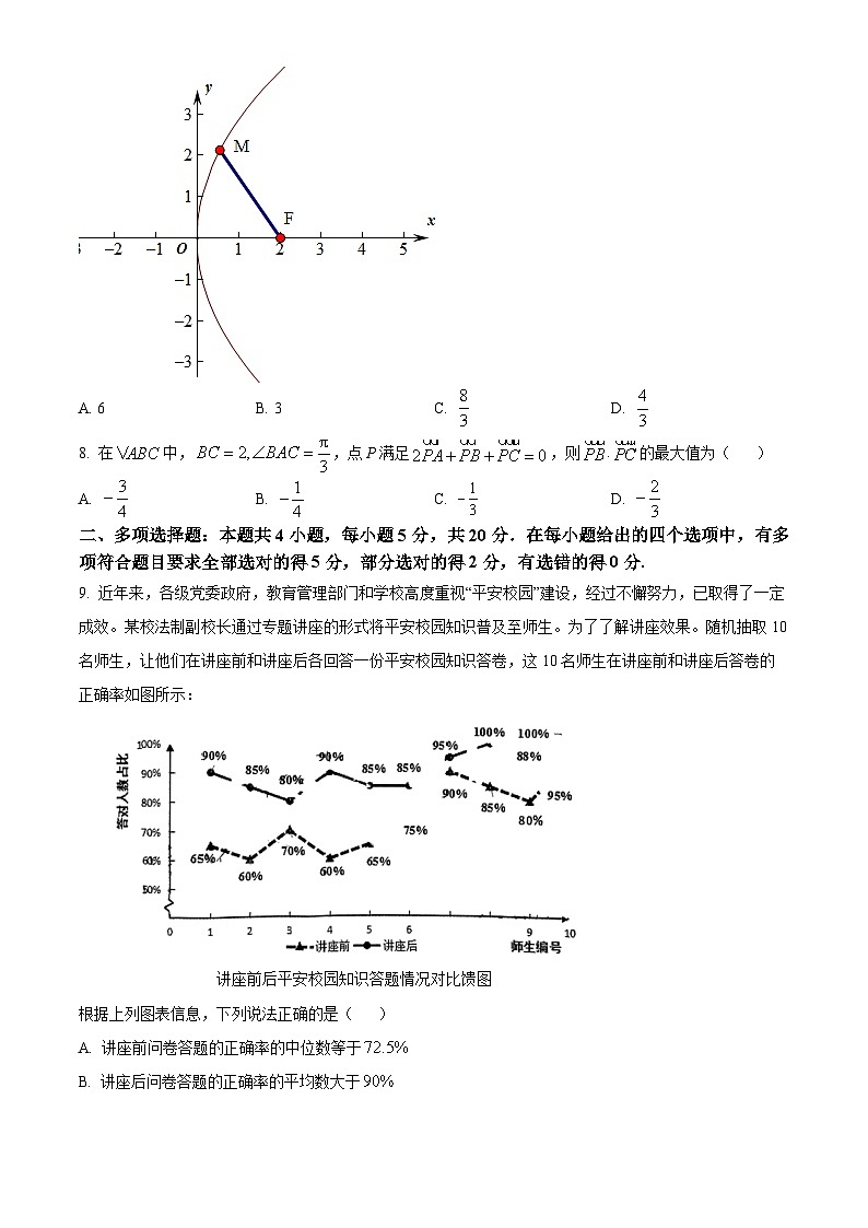 2024届云南省红河哈尼族彝族自治州、文山壮族苗族自治州高三上学期第一次复习统一检测数学试题及答案02