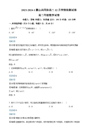 湖南省长沙市麓山国际共同体2023-2024学年高二上学期12月学情检测数学试卷（Word版附解析）