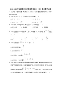 2022-2023学年湖南省长沙市浏阳市高二（上）期末数学试卷（含答案详解）