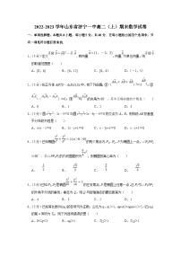 2022-2023学年山东省济宁一中高二（上）期末数学试卷（含答案详解）