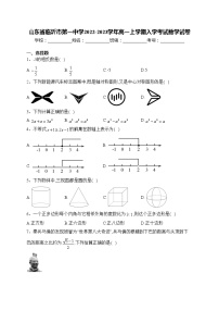 山东省临沂市第一中学2022-2023学年高一上学期入学考试数学试卷(含答案)