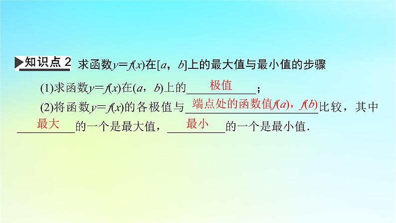 新教材2024版高中数学第五章一元函数的导数及其应用5.3导数在研究函数中的应用5.3.2函数的极值与最大小值第二课时函数的最大小值课件新人教A版选择性必修第二册第7页