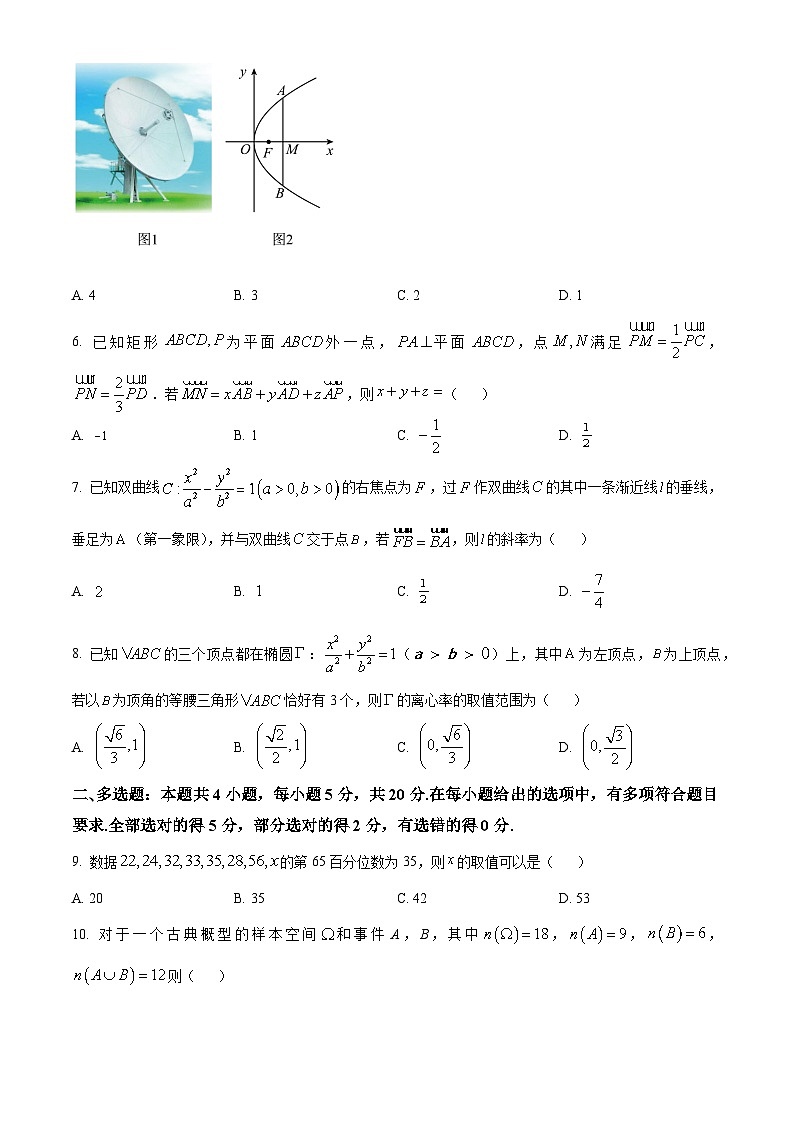 2024成都外国语学校高二上学期12月月考试题数学含解析第2页