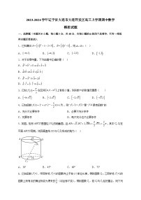 2023-2024学年辽宁省大连市大连开发区高三上学期期中数学模拟试题（含解析）