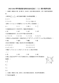 2023-2024学年陕西省宝鸡市金台区高二（上）期中数学试卷（含解析）