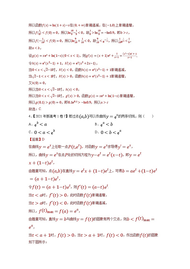 专题04导数及其应用选择填空题（解析版）第2页