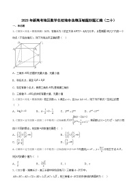 2023年新高考地区数学名校地市选填压轴题好题汇编（二十）