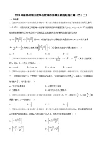 2023年新高考地区数学名校地市选填压轴题好题汇编（二十三）