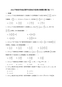 2024年新高考地区数学名校地市选填压轴题好题汇编（十）