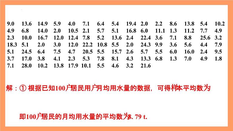 9.2.3 《总体集中趋势的估计》课件+分层练习（基础+提升，含答案解析）08