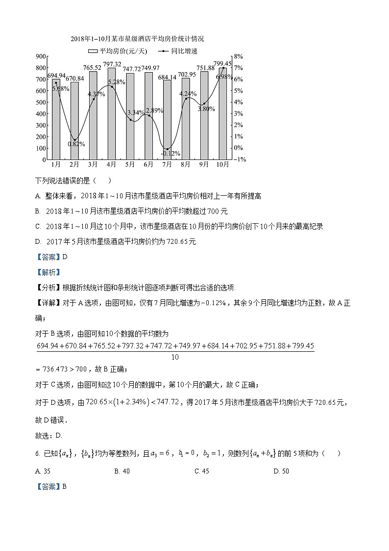 河南省2022-2023学年高三下学期2月模拟考试（一）文科数学试题（Word版附解析）03