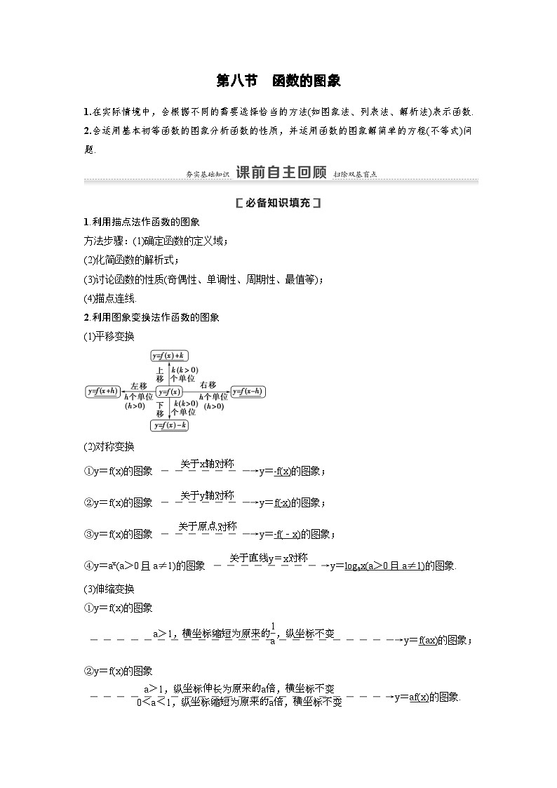 新高考数学一轮复习讲义+分层练习 2.8《函数的图象》教案  (2份打包，原卷版+教师版)01