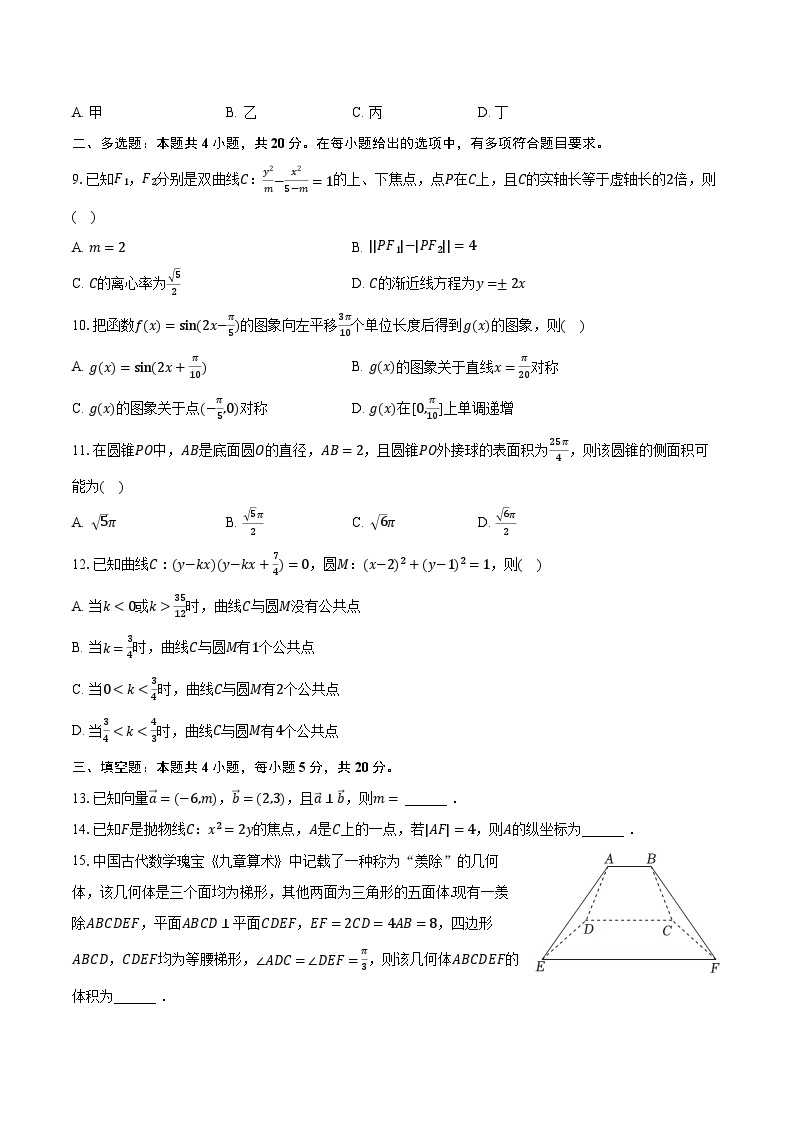 2023-2024学年江西省赣州市十八县二十三校高二（上）期中数学试卷（含解析）02