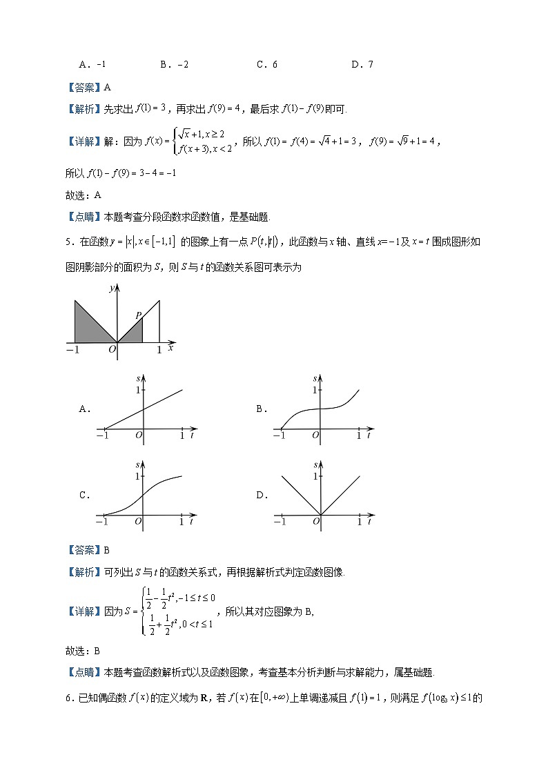 2023-2024学年江苏省无锡市第一中学高一上学期期中数学试题（艺术班）含答案02