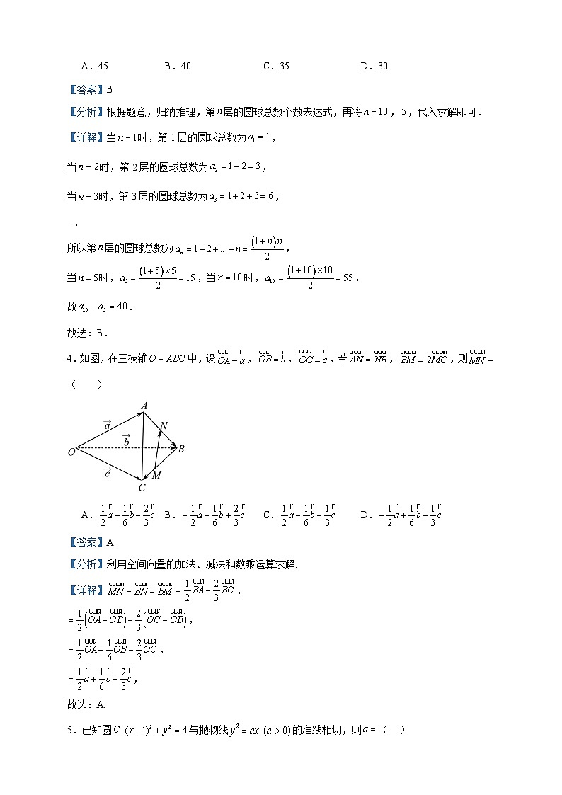 2023-2024学年陕西省榆林市第十中学高二上学期阶段检测三数学试题含答案第2页
