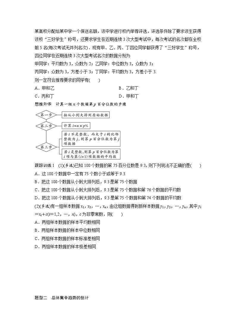 (新高考)高考数学一轮复习讲义+巩固练习9.2《用样本估计总体》(原卷版)第3页