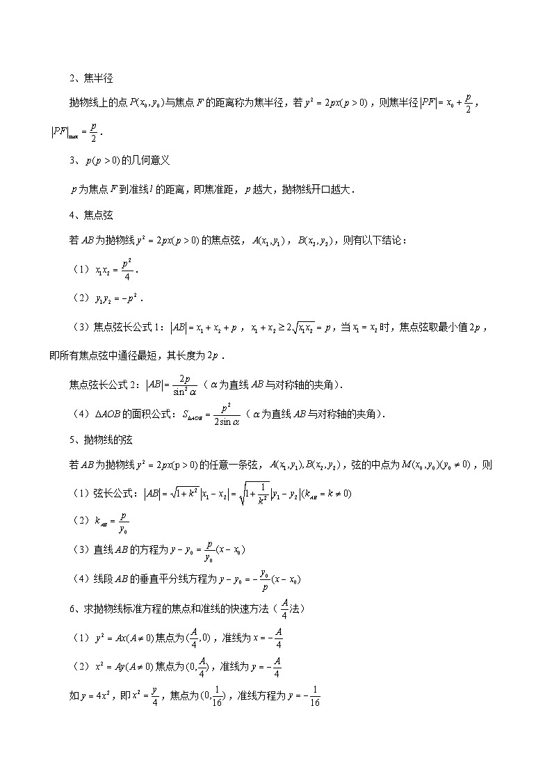 清单08 抛物线及其性质（7个考点梳理+题型解读+提升训练）（解析版）第3页