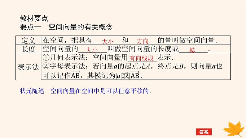 新教材2023版高中数学第一章空间向量与立体几何1.1空间向量及其运算1.1.1空间向量及其线性运算课件新人教A版选择性必修第一册第5页