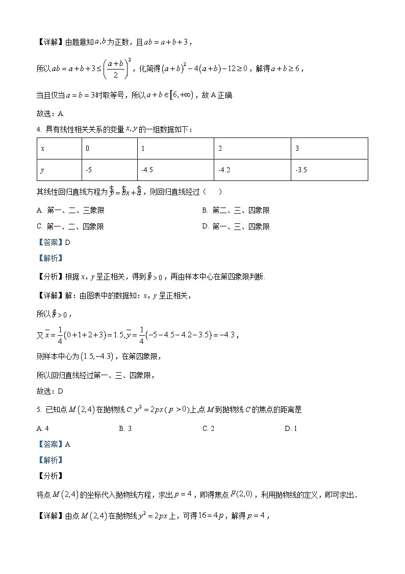 山东省潍坊市昌乐第一中学2024届高三上学期模拟预测数学试题（Word版附解析）02