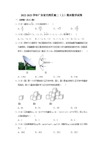 2022-2023学年广东省大湾区高二（上）期末数学试卷