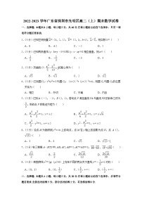 2022-2023学年广东省深圳市光明区高二（上）期末数学试卷