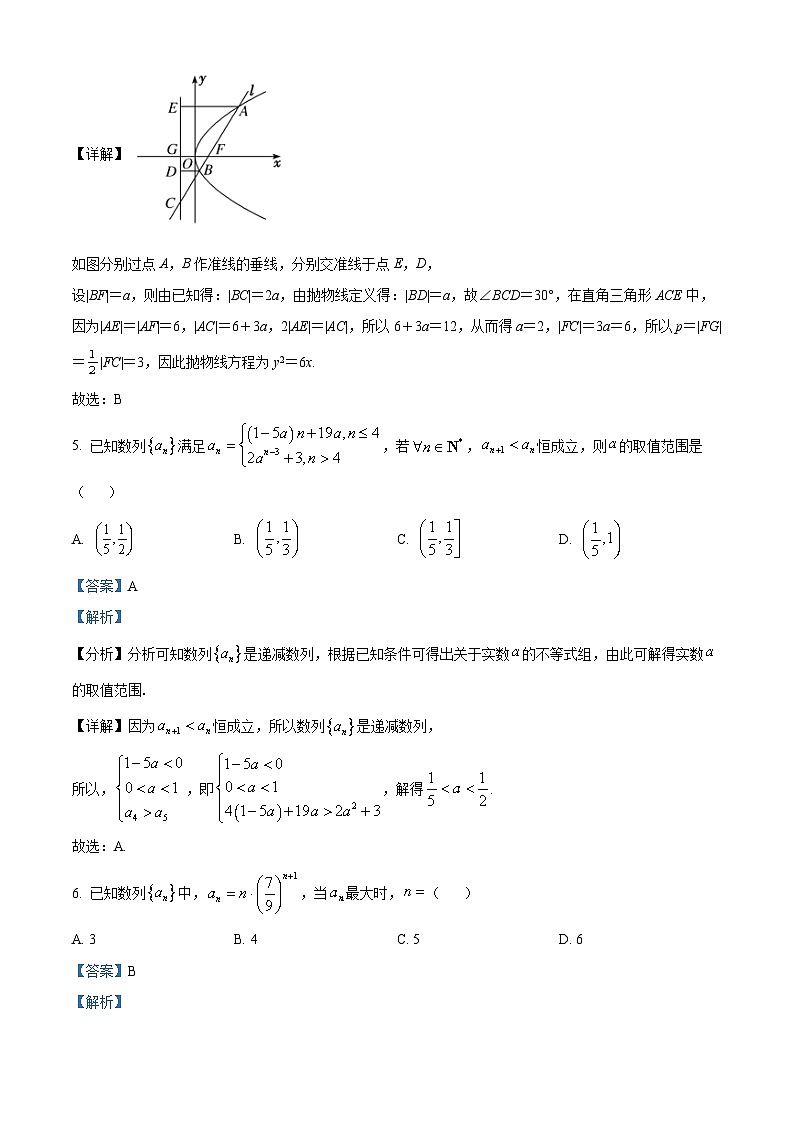 安徽省合肥市第一中学2023-2024学年高二上学期1月考数学考试试题（Word版附解析）03