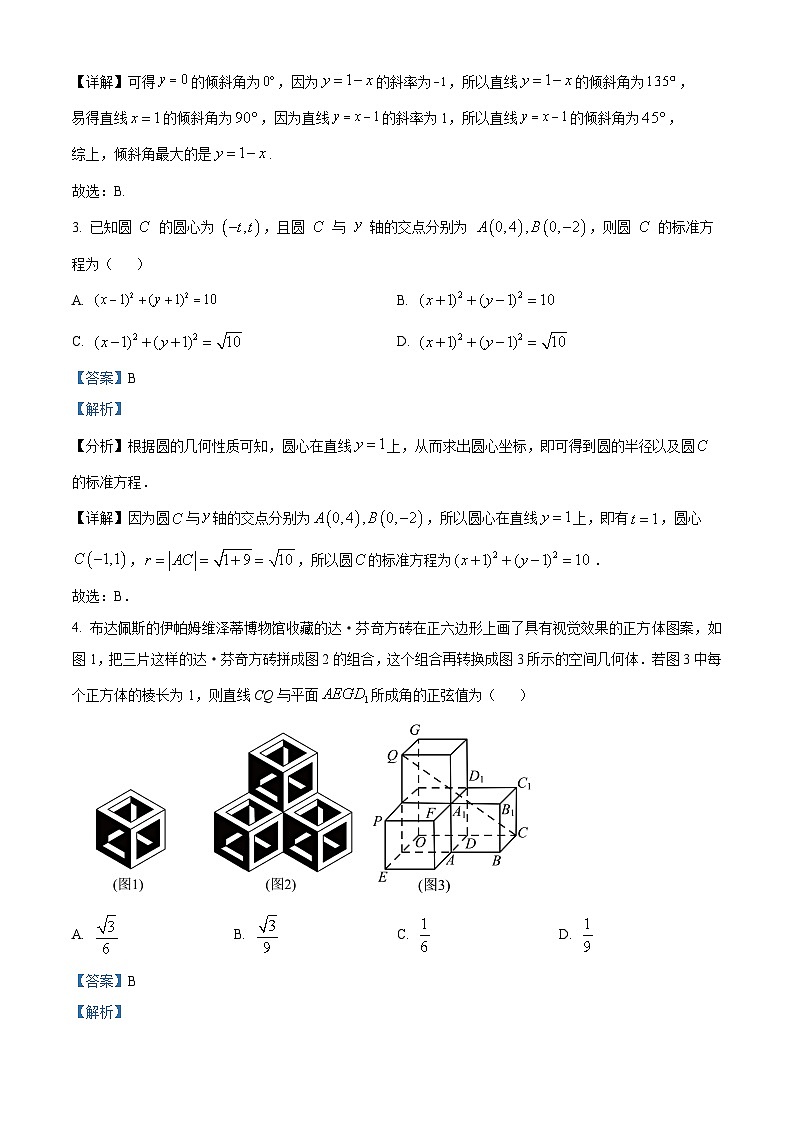 重庆市乌江新高考协作体2023-2024学年高二上学期期末学业质量联合调研抽测数学试题（Word版附解析）第2页