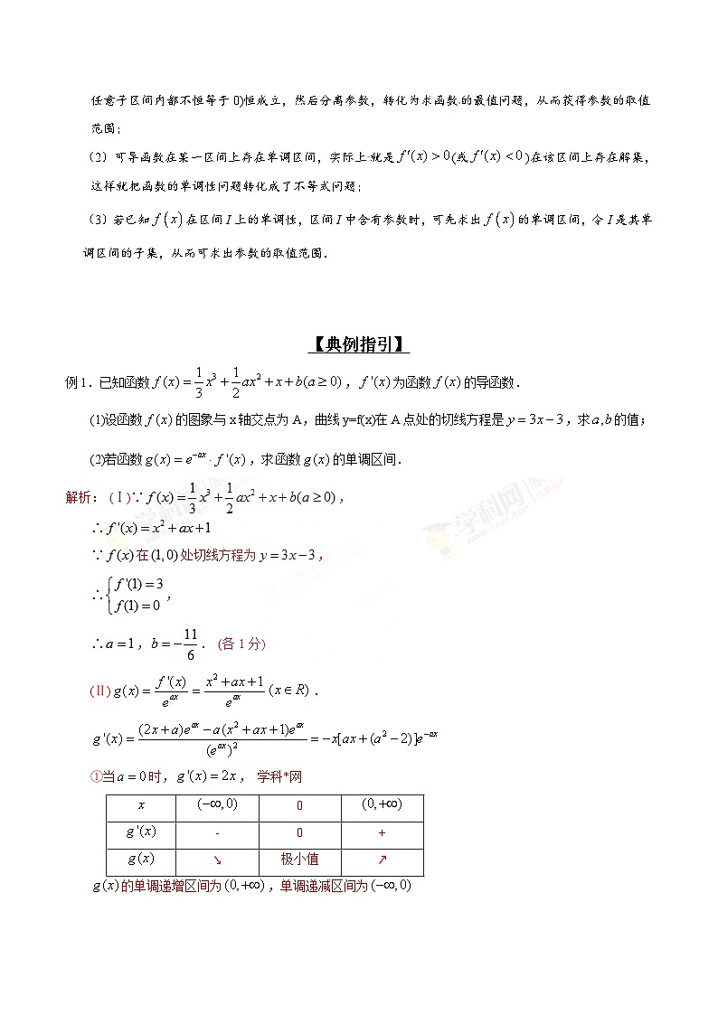 专题2.2 导数定调情况多，参数分类与整合（解析版）第2页