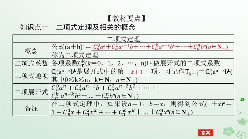 新教材2023版高中数学第三章排列组合与二项式定理3.3二项式定理与杨辉三角3.3.1二项式定理与杨辉三角一课件新人教B版选择性必修第二册第5页