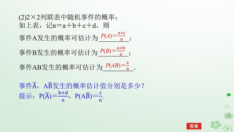 新教材2023版高中数学第四章概率与统计4.3统计模型4.3.2独立性检验课件新人教B版选择性必修第二册06