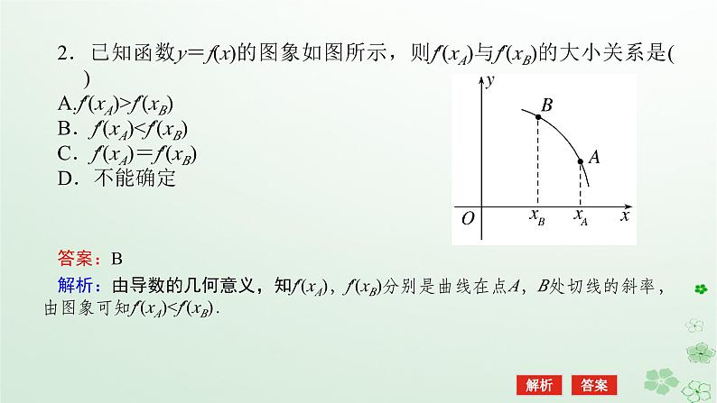 新教材2023版高中数学第六章导数及其应用6.1导数6.1.2导数及其几何意义第二课时导数的几何意义课件新人教B版选择性必修第三册07