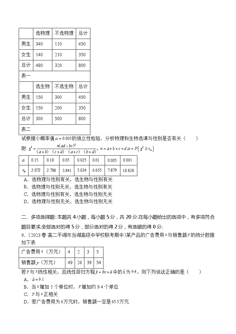 第9章：统计 章末检测试卷（原卷版）第3页