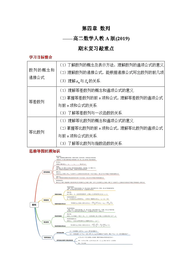 第四章 数列导学案- 高中数学人教A版（2019）选择性必修第二册第1页